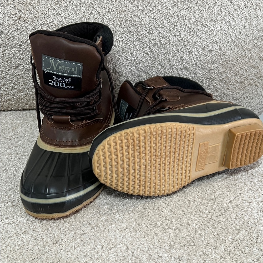 Natural Reflections Dark Brown Winter Boots